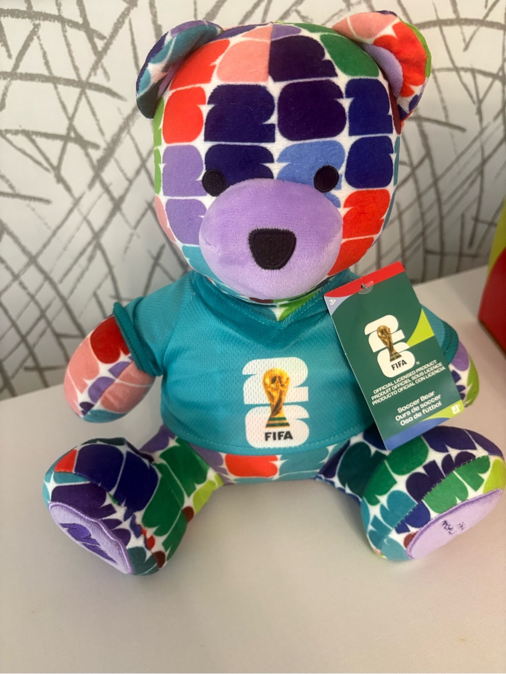 FIFA World Cup 2026 Plush Set Includes: Bear And Plush Soccer Ball With 11Sounds - Picture 13 of 15